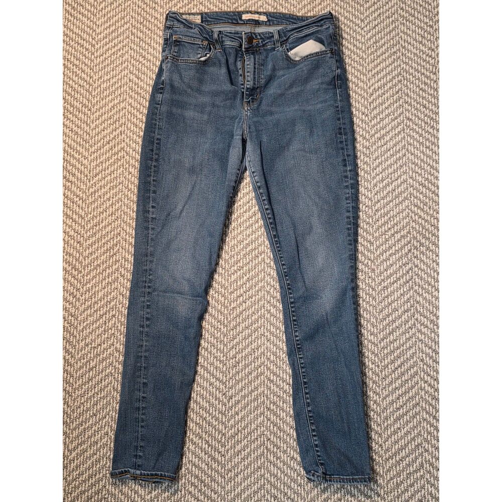 Levi's Premium 721 High Rise Skinny Jeans Women's Blue Medium Wash Denim